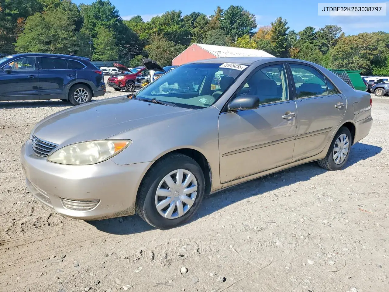 TOYOTA CAMRY 2006, VIN JTDBE32K263038797