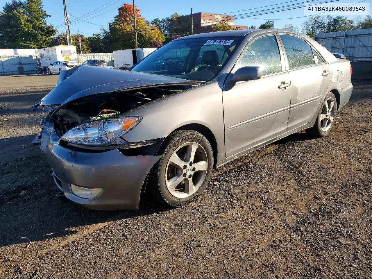 TOYOTA CAMRY 2006, VIN 4T1BA32K46U089543