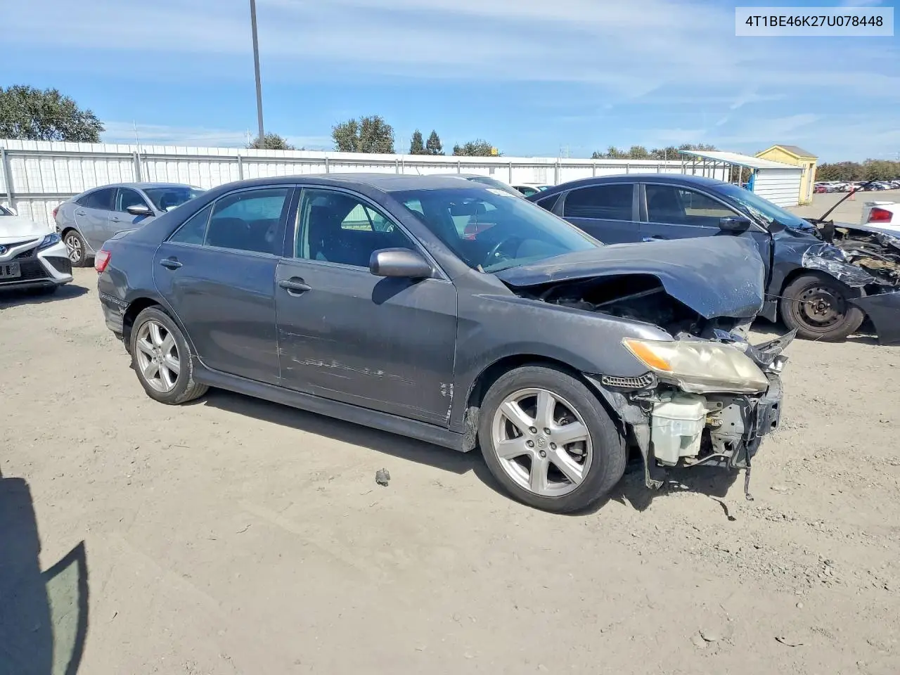 2007 TOYOTA CAMRY VIN 4T1BE46K27U078448 — фото 4