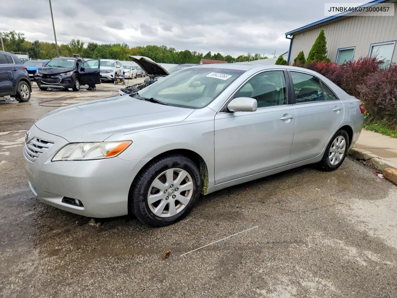 TOYOTA CAMRY 2007, VIN JTNBK46K073000457