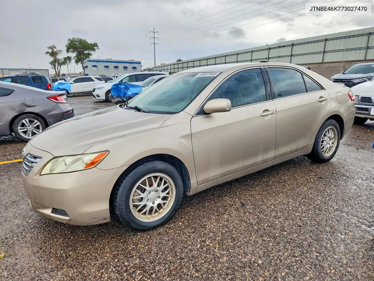 TOYOTA CAMRY 2007, VIN JTNBE46K773027470