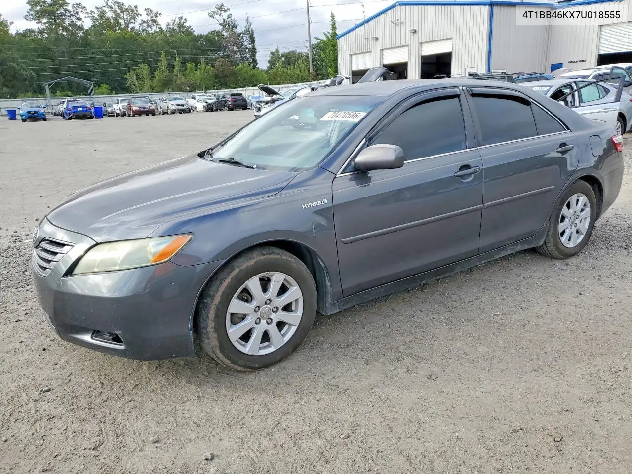 TOYOTA CAMRY 2007, VIN 4T1BB46KX7U018555