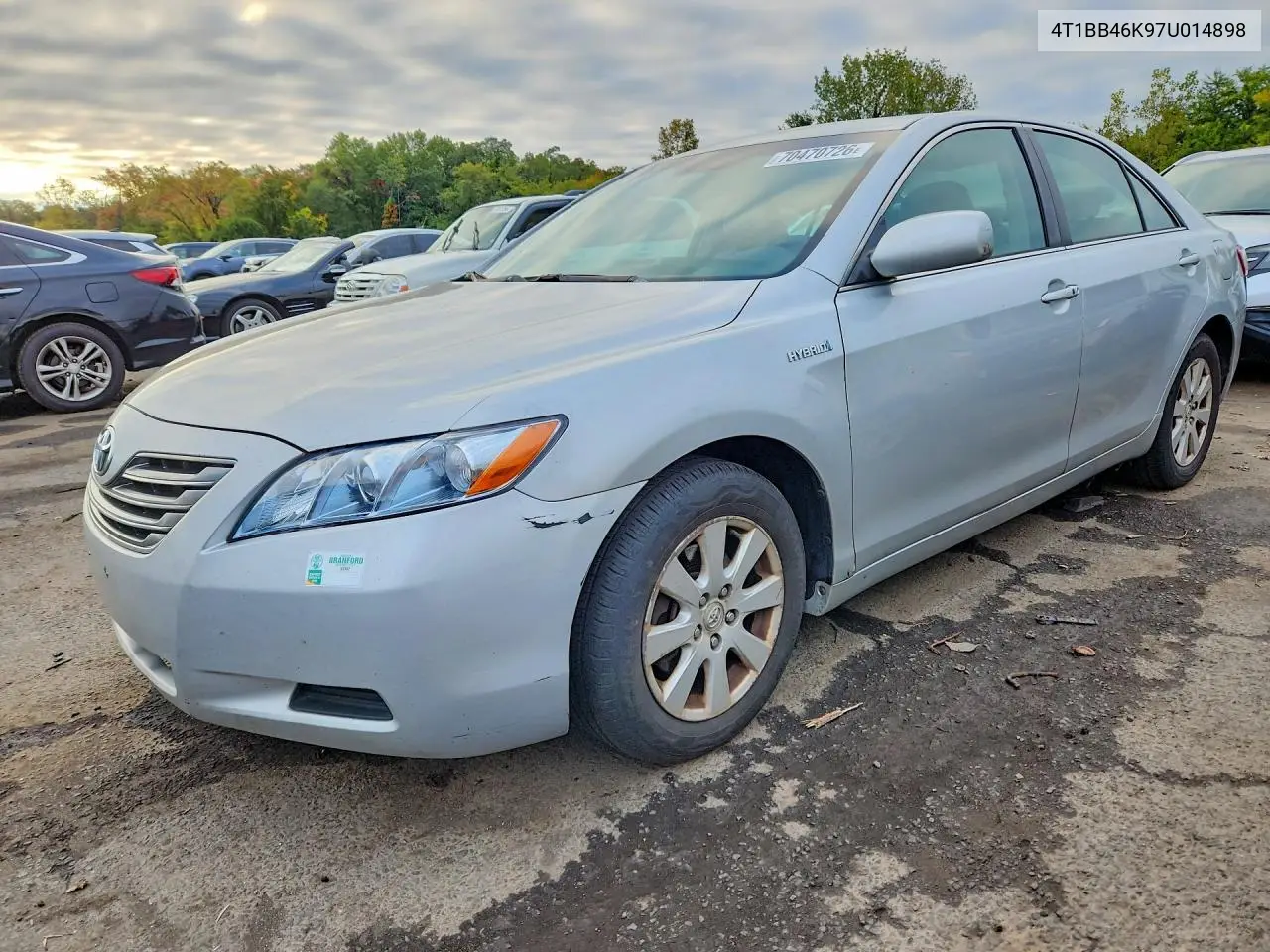 TOYOTA CAMRY 2007, VIN 4T1BB46K97U014898