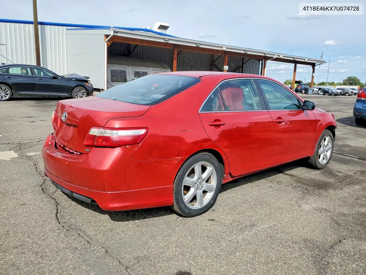 2007 TOYOTA CAMRY VIN 4T1BE46KX7U074728 — фото 3