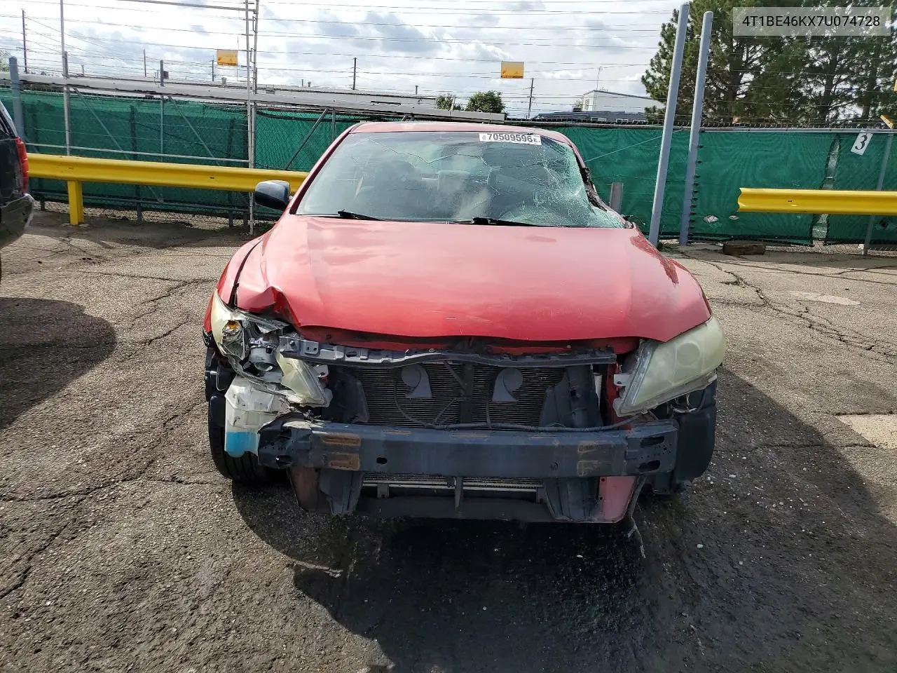 2007 TOYOTA CAMRY VIN 4T1BE46KX7U074728 — фото 5