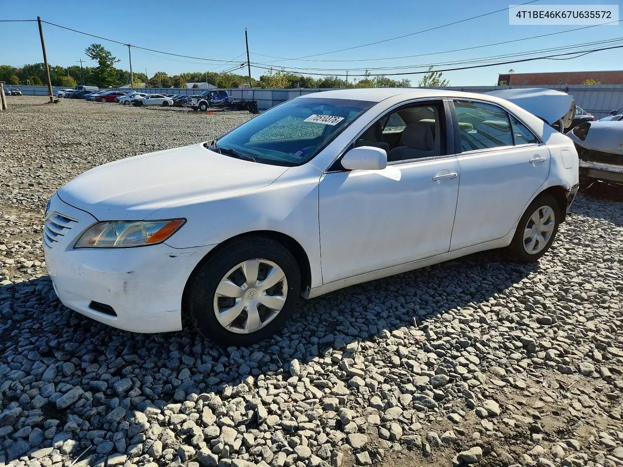 TOYOTA CAMRY 2007, VIN 4T1BE46K67U635572