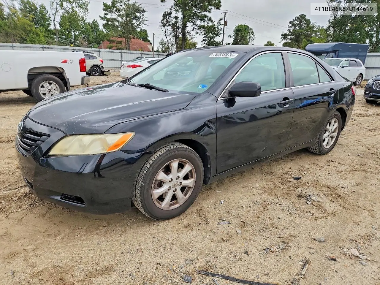 TOYOTA CAMRY 2007, VIN 4T1BE46K57U144619