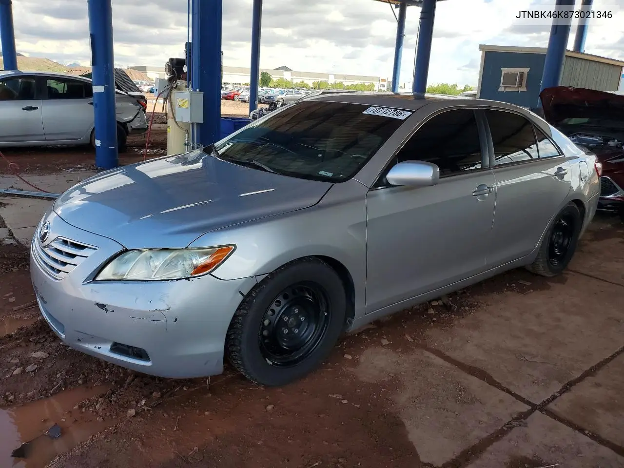 TOYOTA CAMRY 2007, VIN JTNBK46K873021346