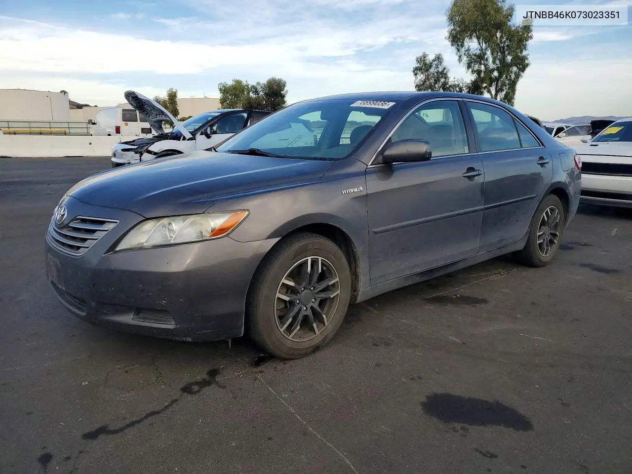 TOYOTA CAMRY 2007, VIN JTNBB46K073023351