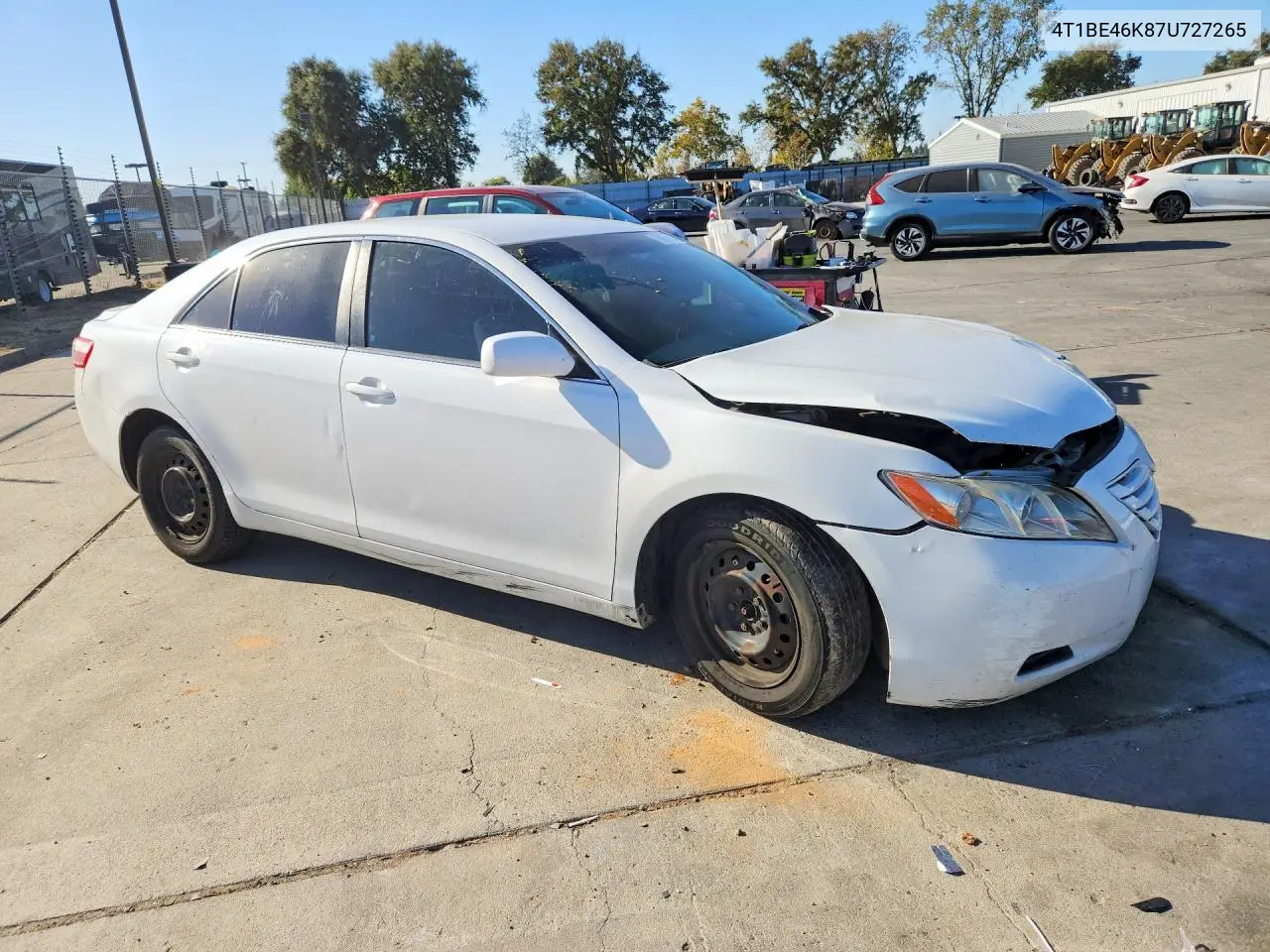 2007 TOYOTA CAMRY VIN 4T1BE46K87U727265 — фото 4