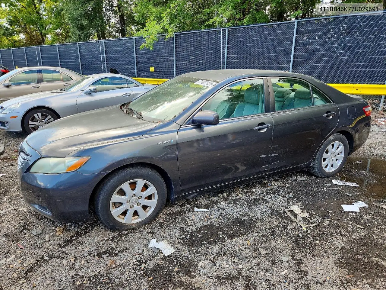TOYOTA CAMRY 2007, VIN 4T1BB46K77U029691