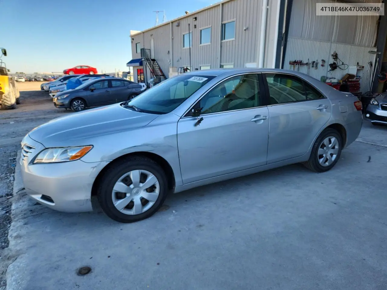 TOYOTA CAMRY 2007, VIN 4T1BE46K47U036749
