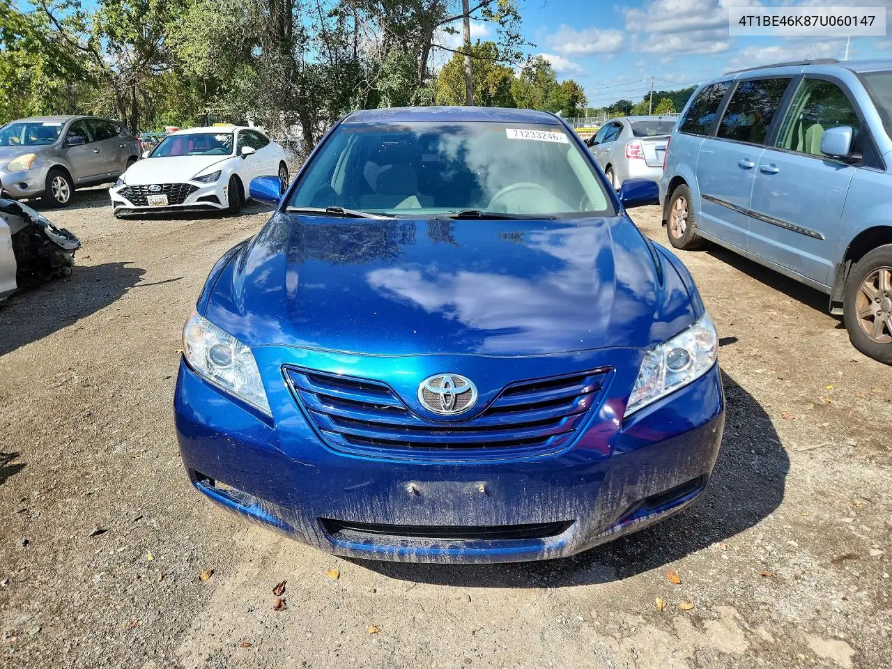2007 TOYOTA CAMRY VIN 4T1BE46K87U060147 — фото 5