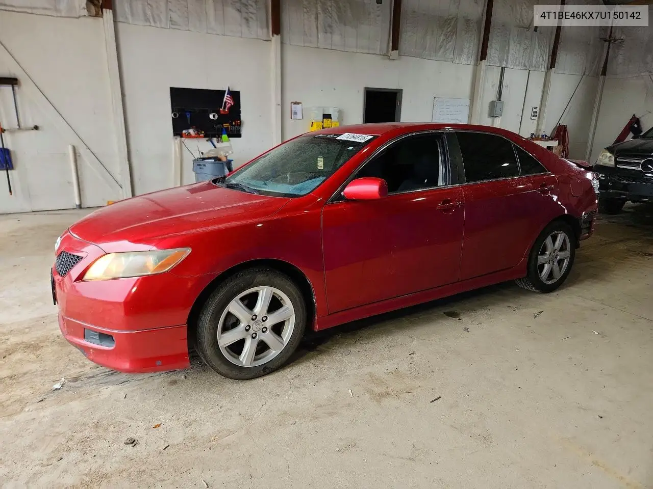 TOYOTA CAMRY 2007, VIN 4T1BE46KX7U150142