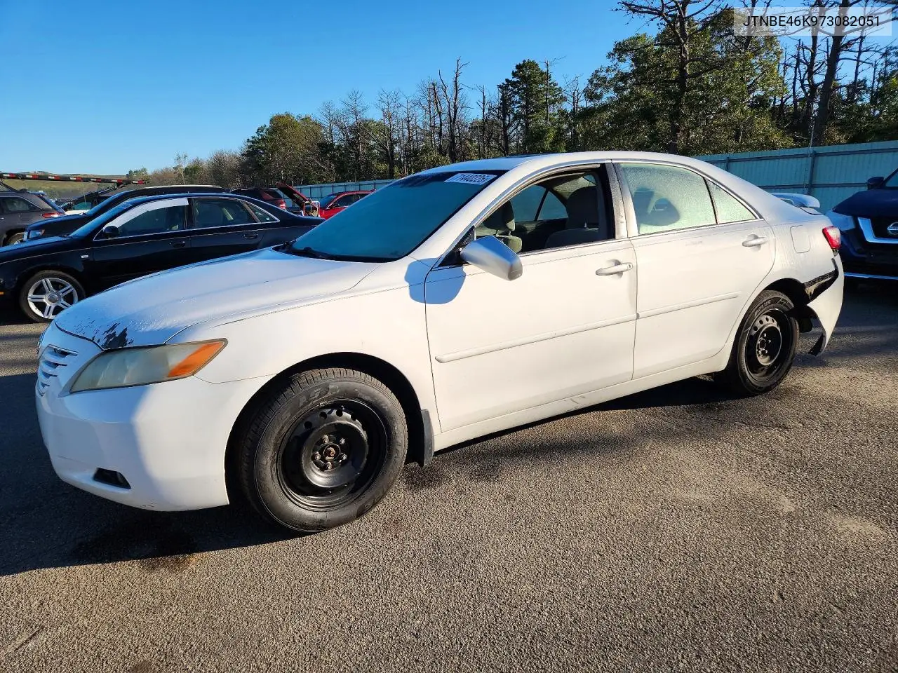 TOYOTA CAMRY 2007, VIN JTNBE46K973082051