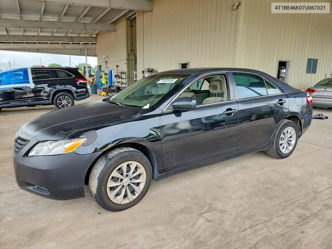 TOYOTA CAMRY 2007, VIN 4T1BE46K07U067321