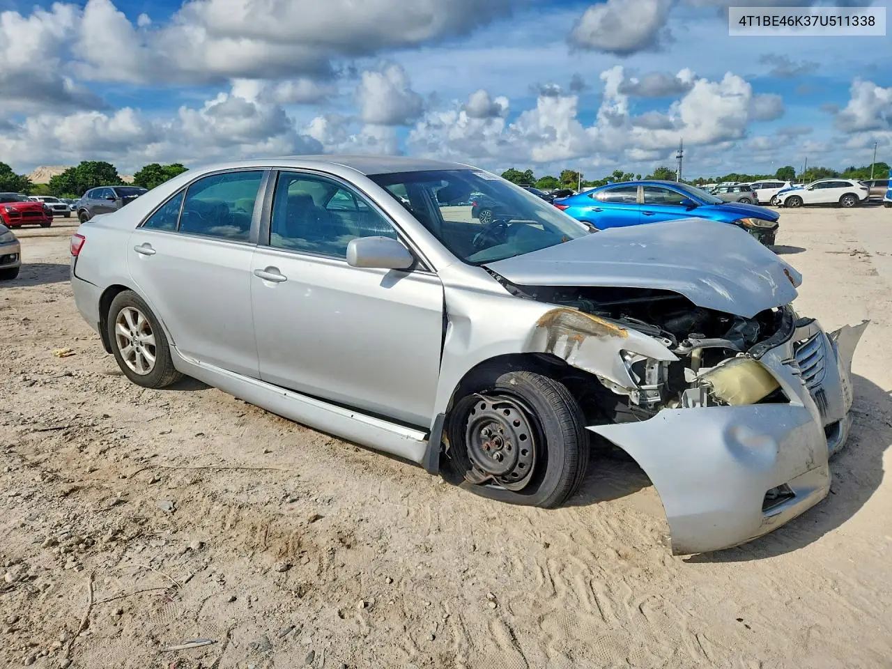 2007 TOYOTA CAMRY VIN 4T1BE46K37U511338 — фото 4