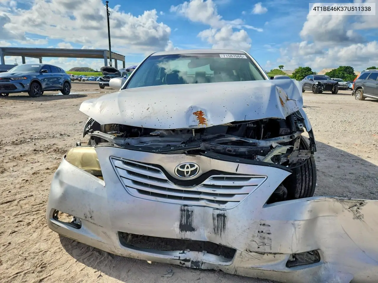 2007 TOYOTA CAMRY VIN 4T1BE46K37U511338 — фото 5