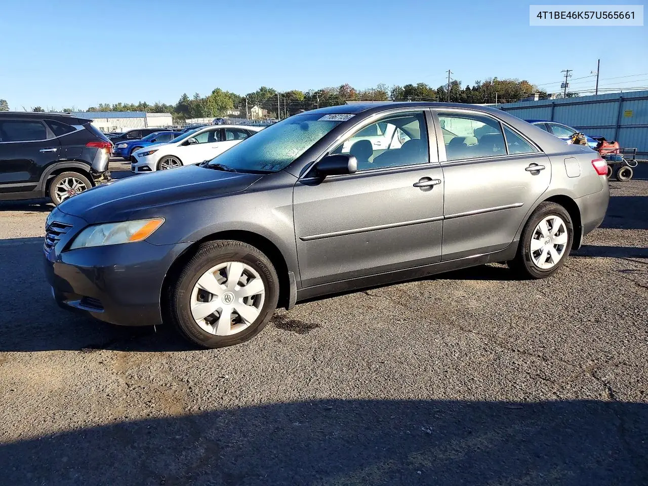 TOYOTA CAMRY 2007, VIN 4T1BE46K57U565661