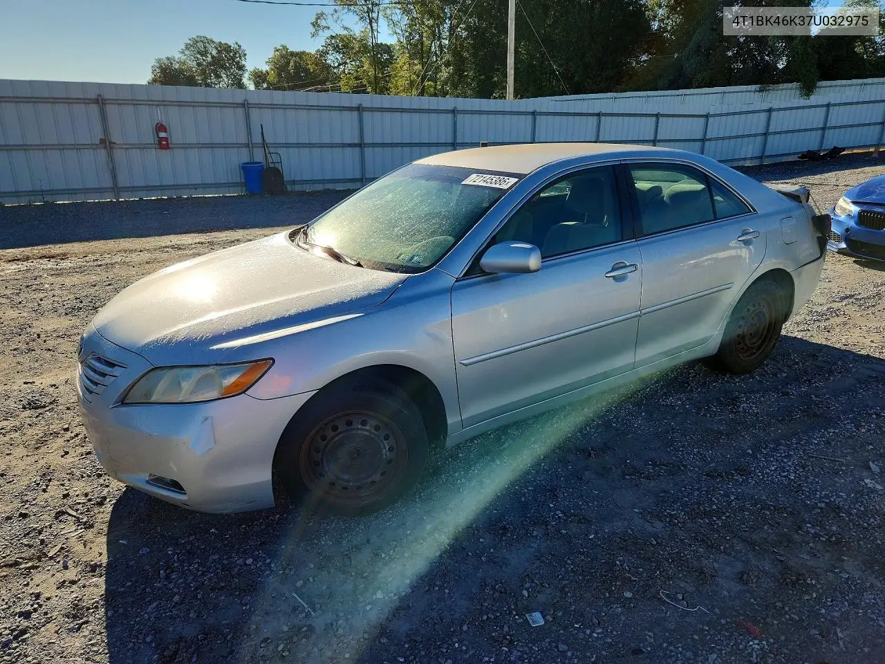 TOYOTA CAMRY 2007, VIN 4T1BK46K37U032975