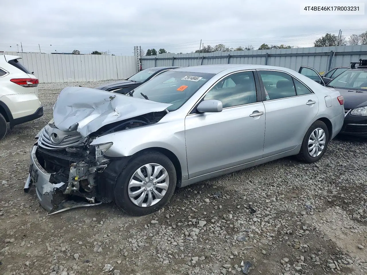 TOYOTA CAMRY 2007, VIN 4T4BE46K17R003231