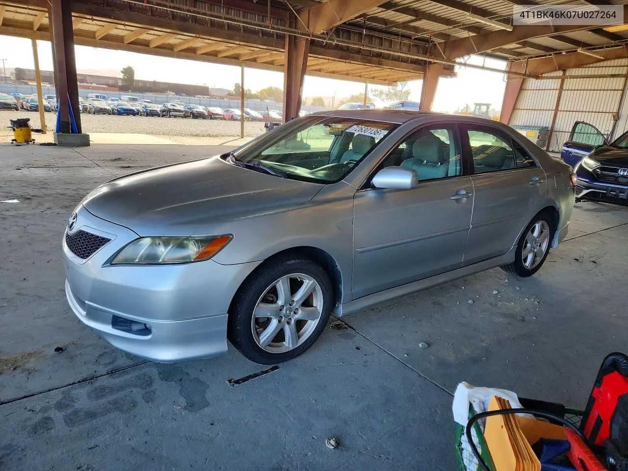 TOYOTA CAMRY 2007, VIN 4T1BK46K07U027264