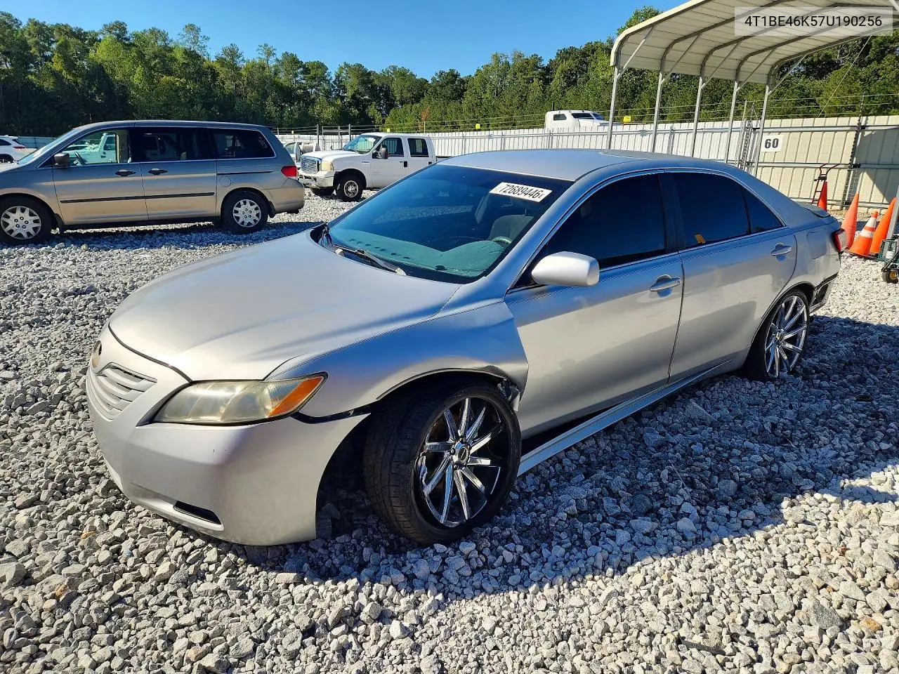 TOYOTA CAMRY 2007, VIN 4T1BE46K57U190256