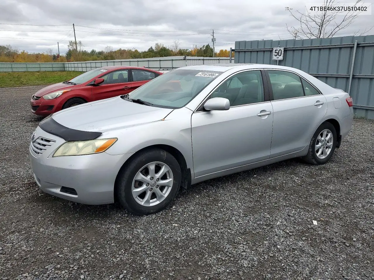 TOYOTA CAMRY 2007, VIN 4T1BE46K37U510402
