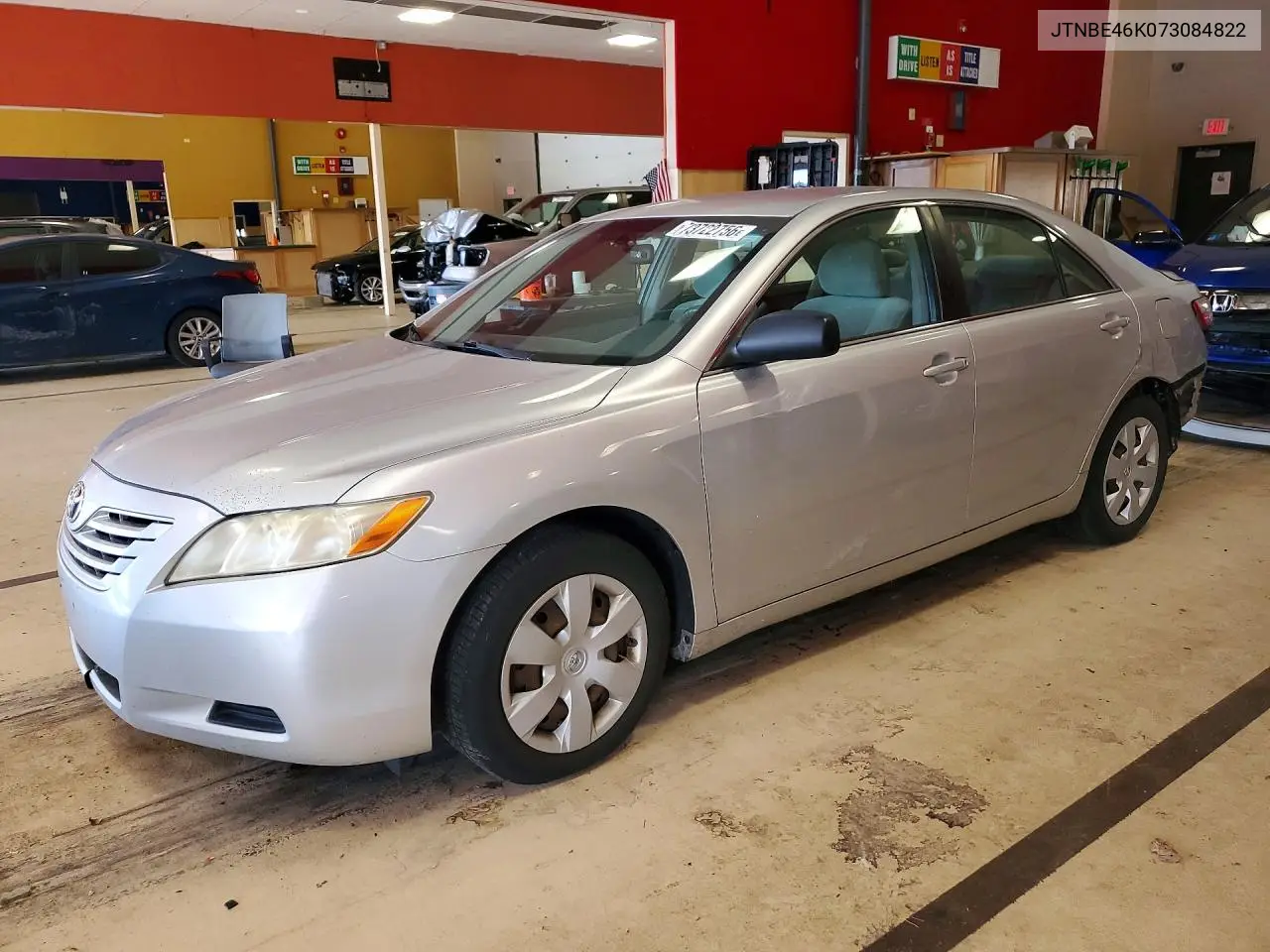 TOYOTA CAMRY 2007, VIN JTNBE46K073084822