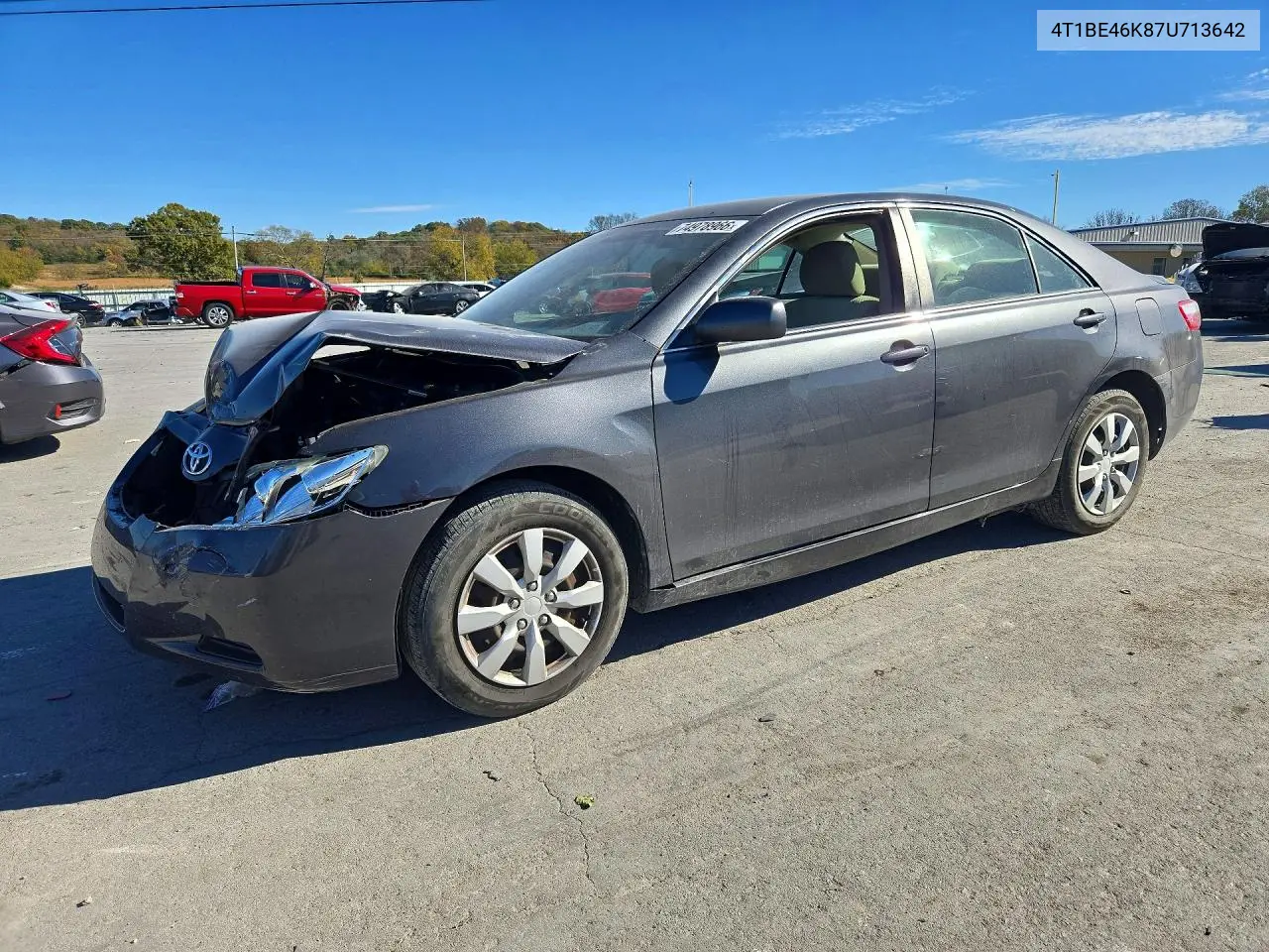 TOYOTA CAMRY 2007, VIN 4T1BE46K87U713642