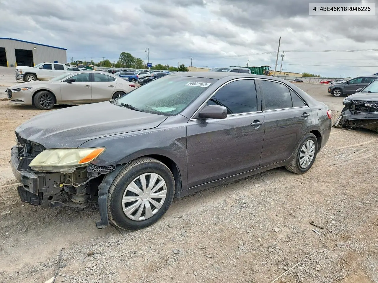 TOYOTA CAMRY 2008, VIN 4T4BE46K18R046226