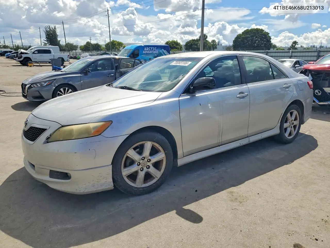 TOYOTA CAMRY 2008, VIN 4T1BE46K68U213013