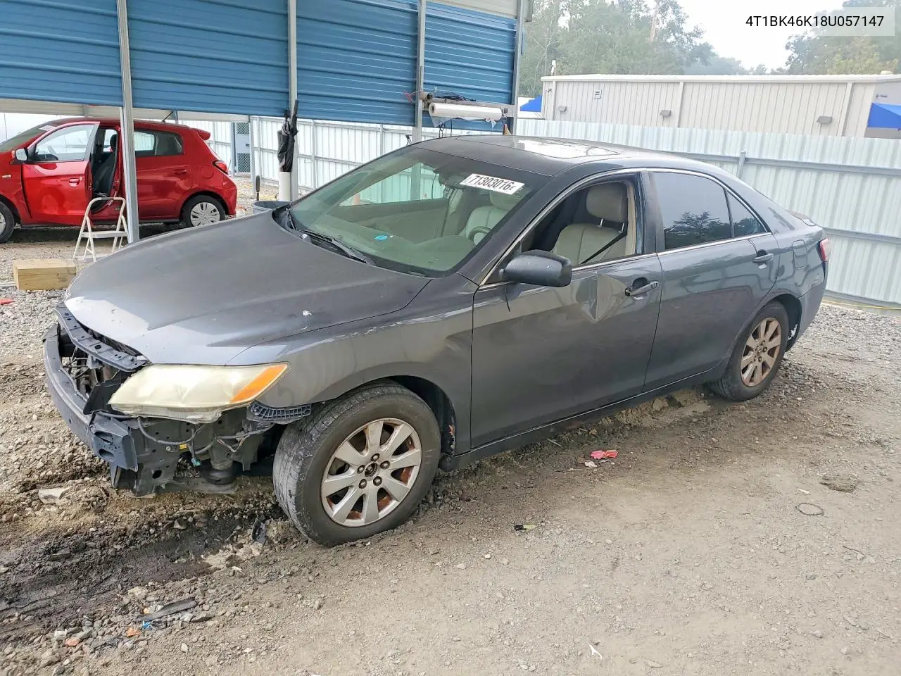 TOYOTA CAMRY 2008, VIN 4T1BK46K18U057147