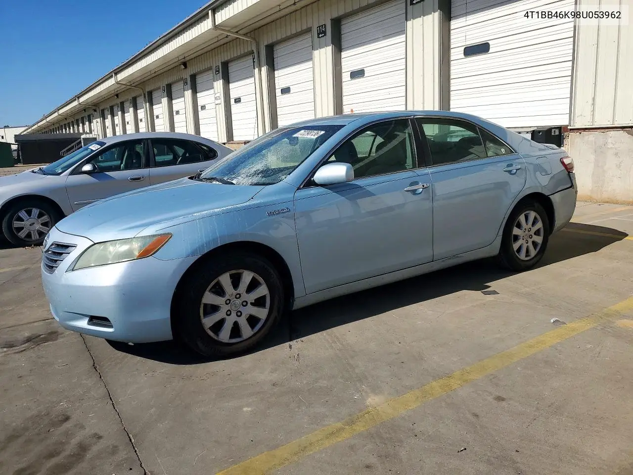 TOYOTA CAMRY 2008, VIN 4T1BB46K98U053962