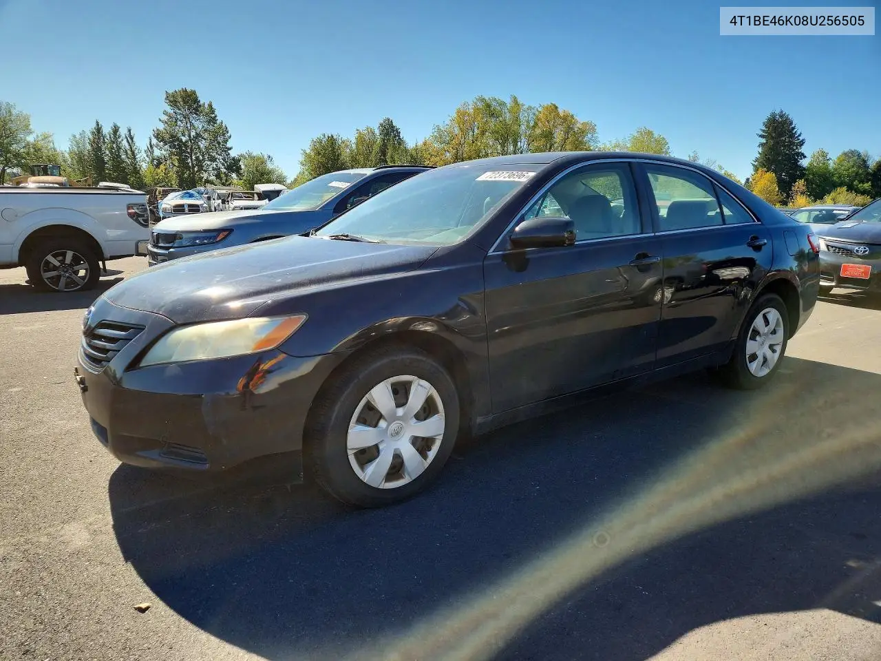 TOYOTA CAMRY 2008, VIN 4T1BE46K08U256505
