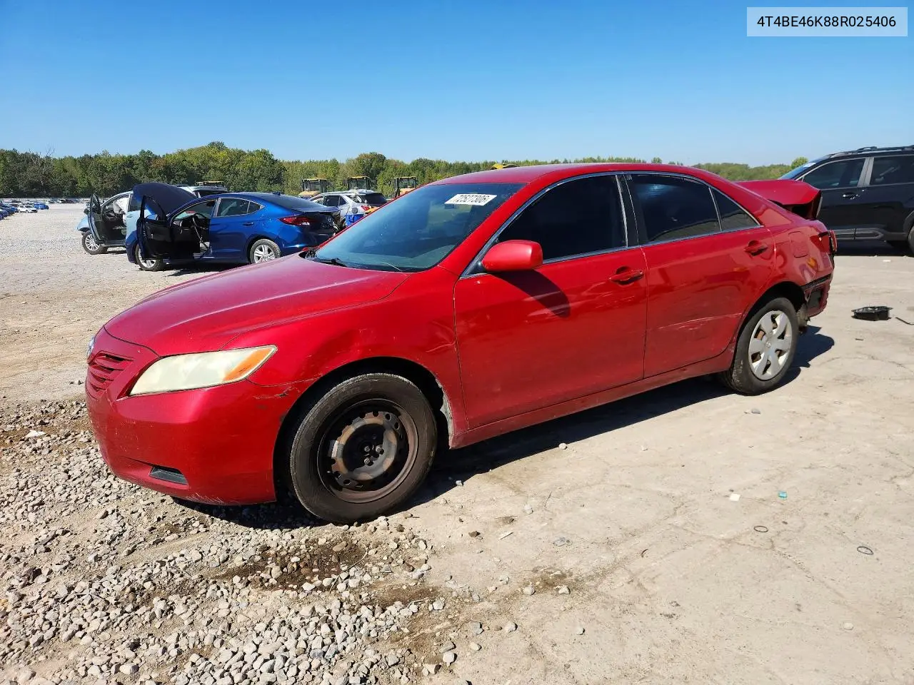 TOYOTA CAMRY 2008, VIN 4T4BE46K88R025406