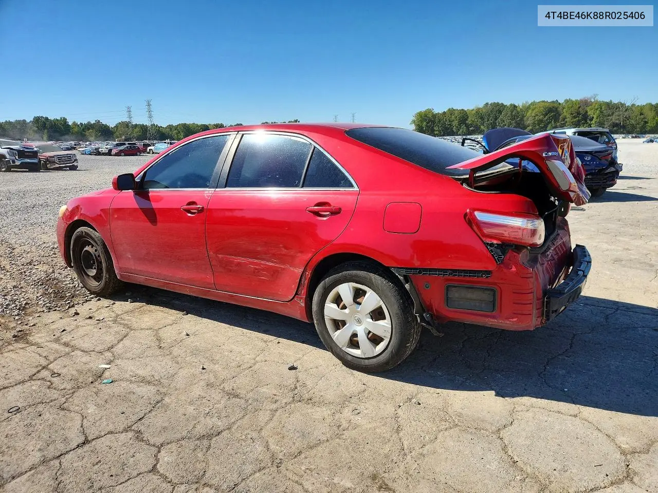 2008 TOYOTA CAMRY VIN 4T4BE46K88R025406 — фото 2