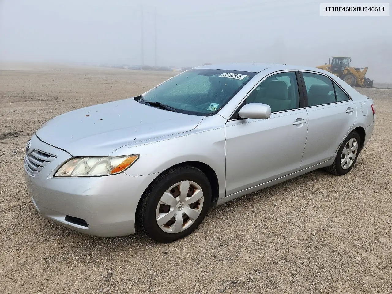 TOYOTA CAMRY 2008, VIN 4T1BE46KX8U246614