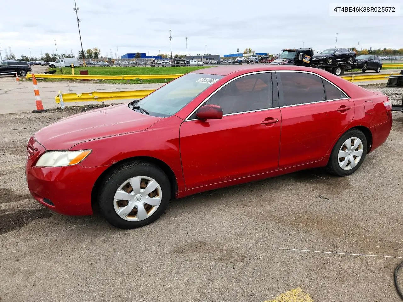 TOYOTA CAMRY 2008, VIN 4T4BE46K38R025572