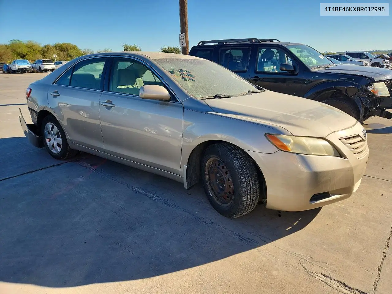 2008 TOYOTA CAMRY VIN 4T4BE46KX8R012995 — фото 4