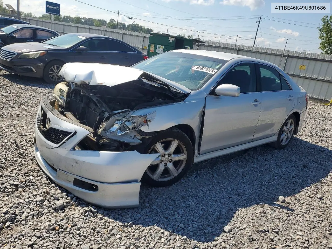 TOYOTA CAMRY 2009, VIN 4T1BE46K49U801686