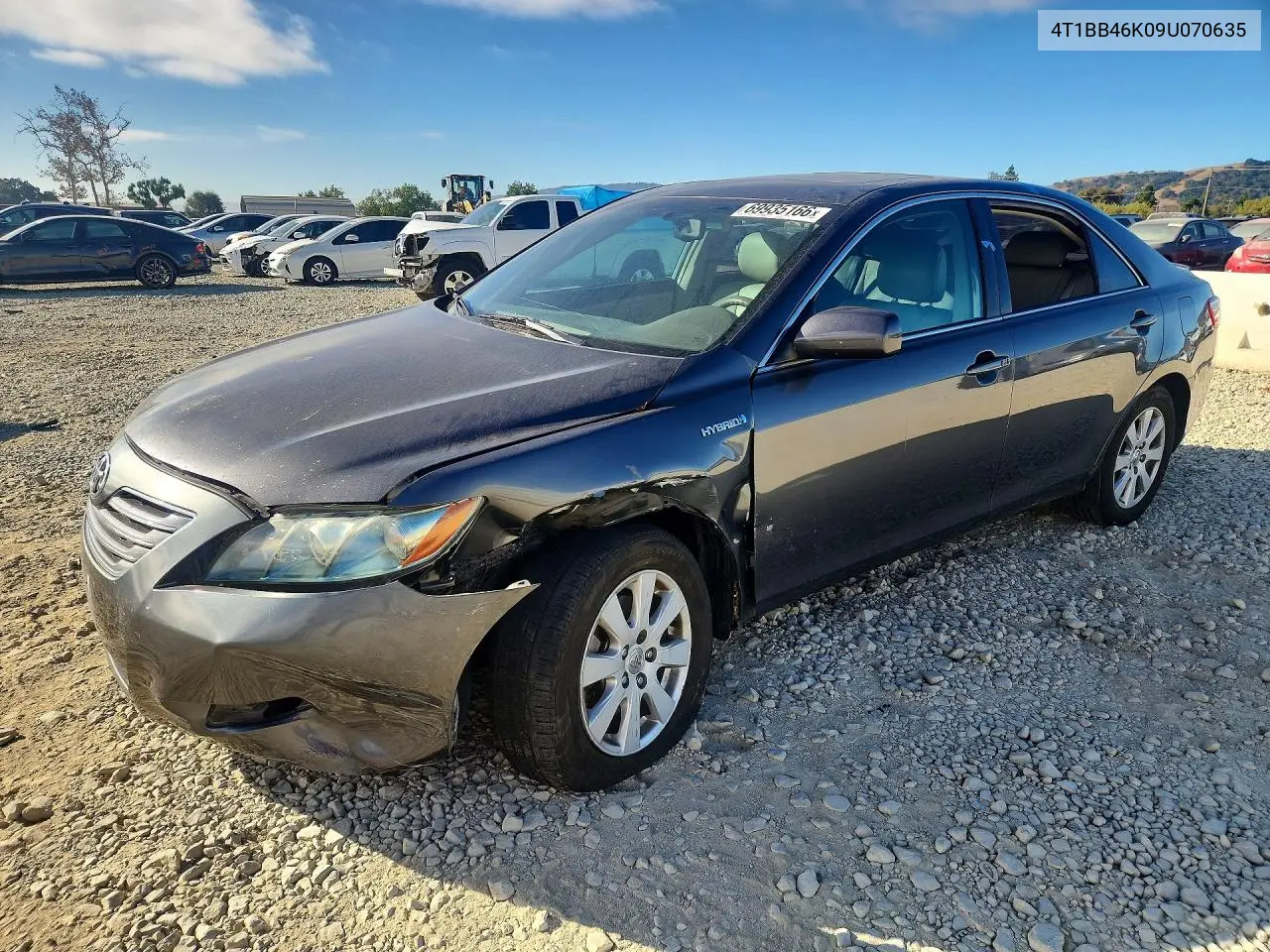 TOYOTA CAMRY 2009, VIN 4T1BB46K09U070635