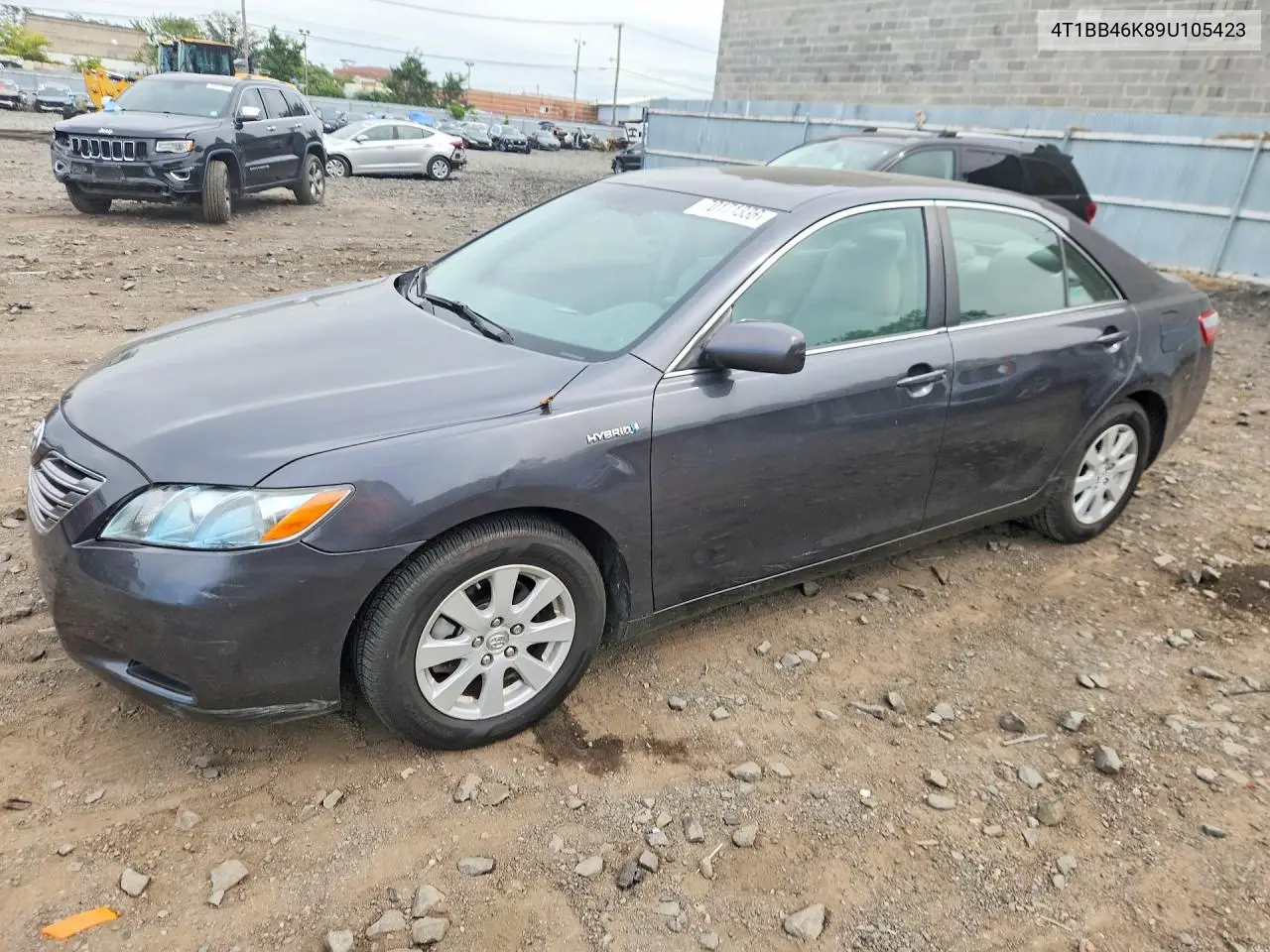 TOYOTA CAMRY 2009, VIN 4T1BB46K89U105423
