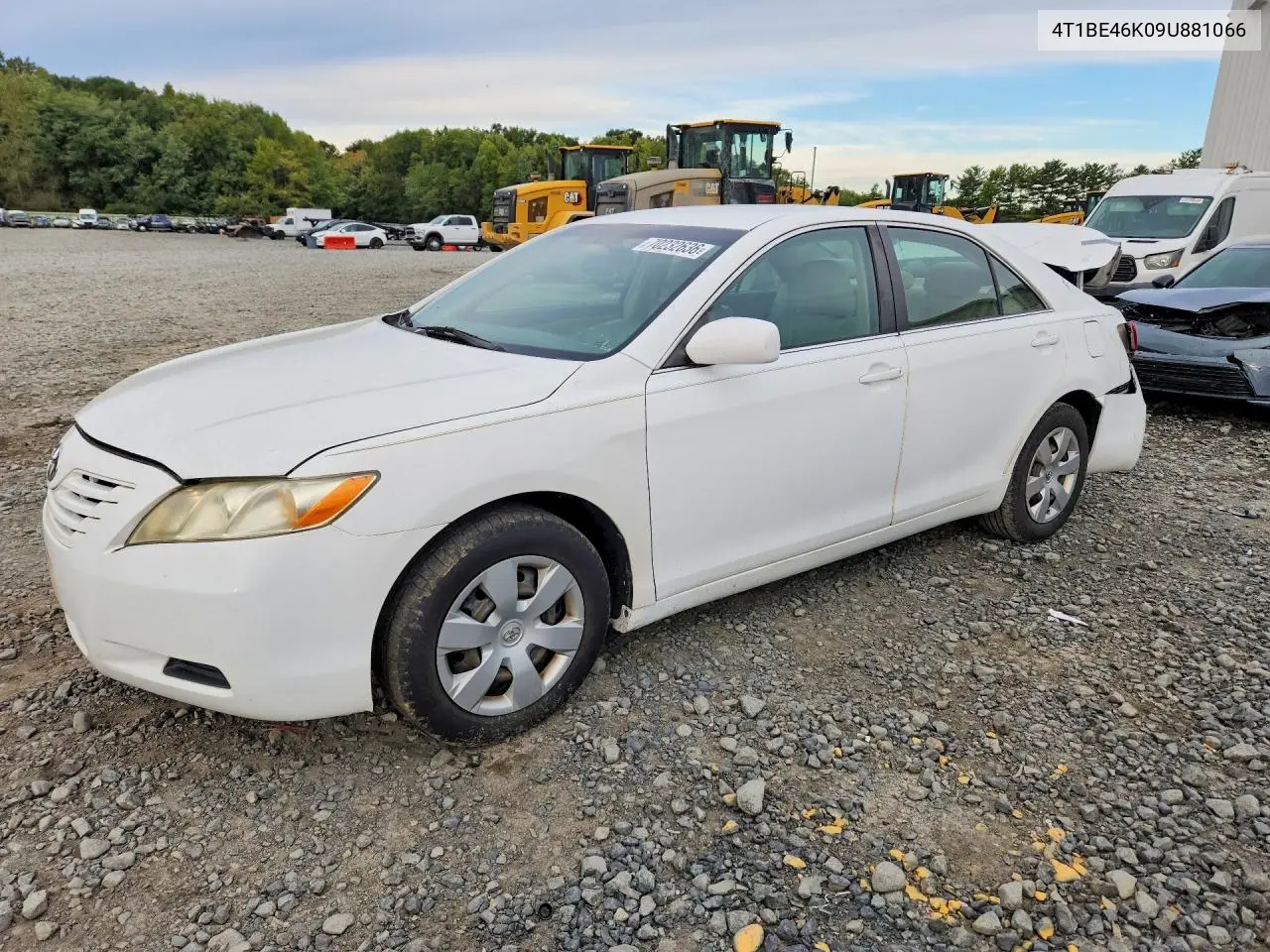TOYOTA CAMRY 2009, VIN 4T1BE46K09U881066