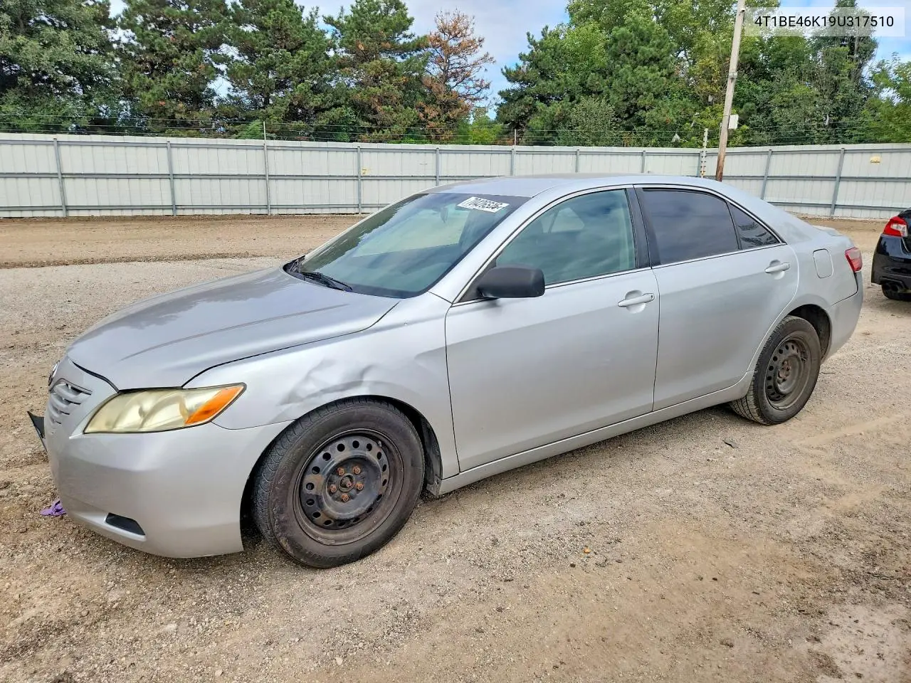 TOYOTA CAMRY 2009, VIN 4T1BE46K19U317510