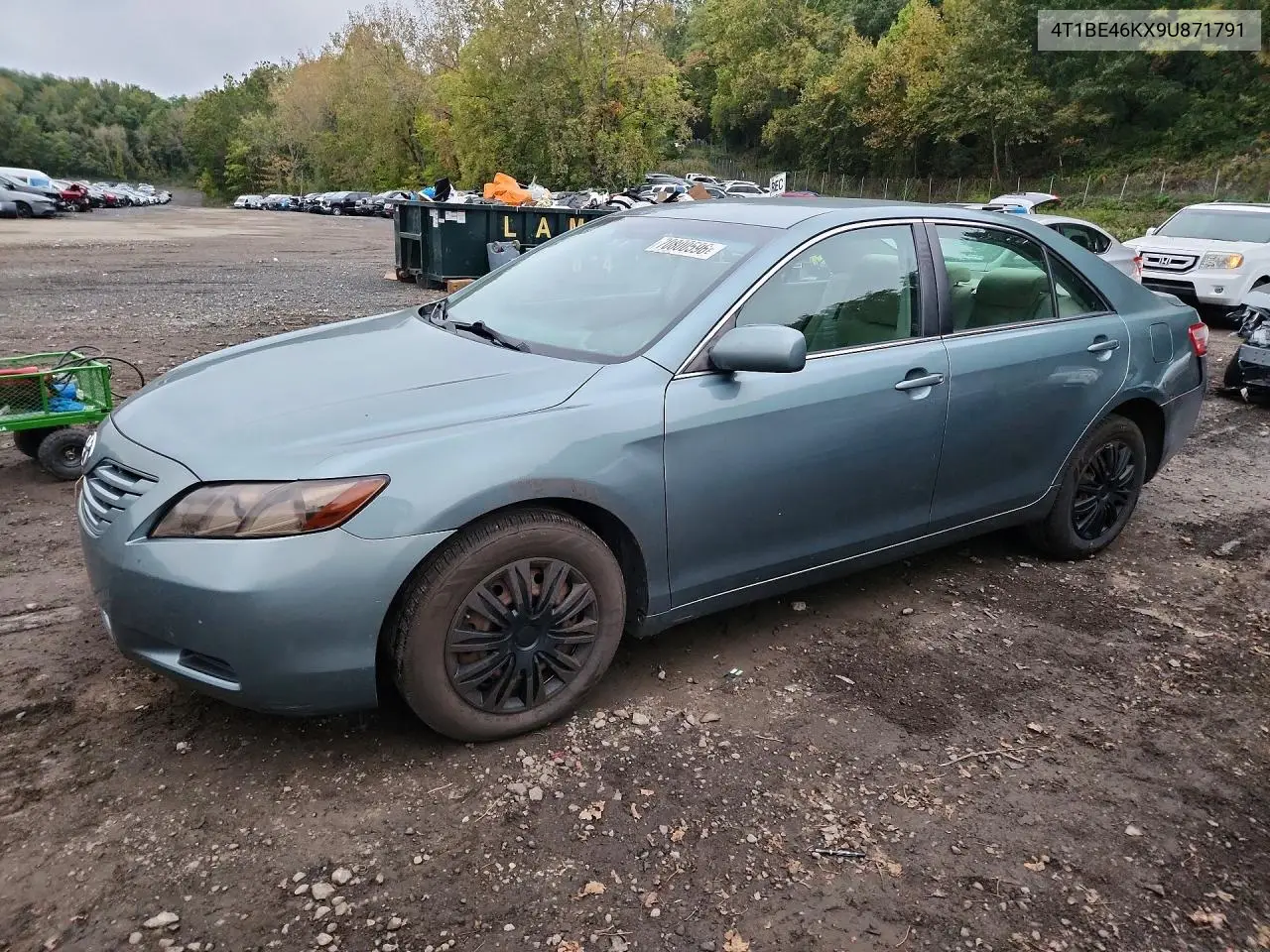 TOYOTA CAMRY 2009, VIN 4T1BE46KX9U871791
