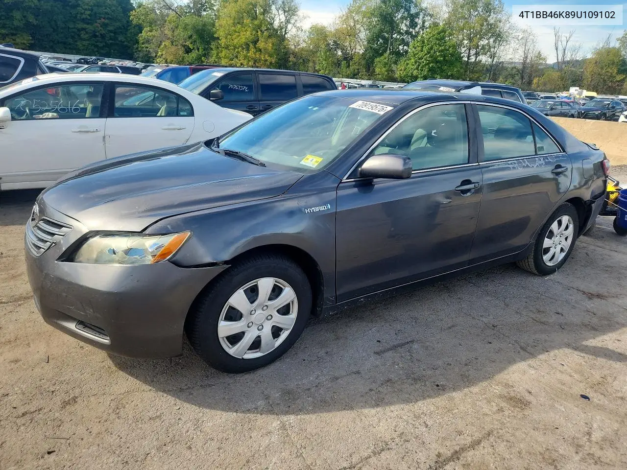 TOYOTA CAMRY 2009, VIN 4T1BB46K89U109102
