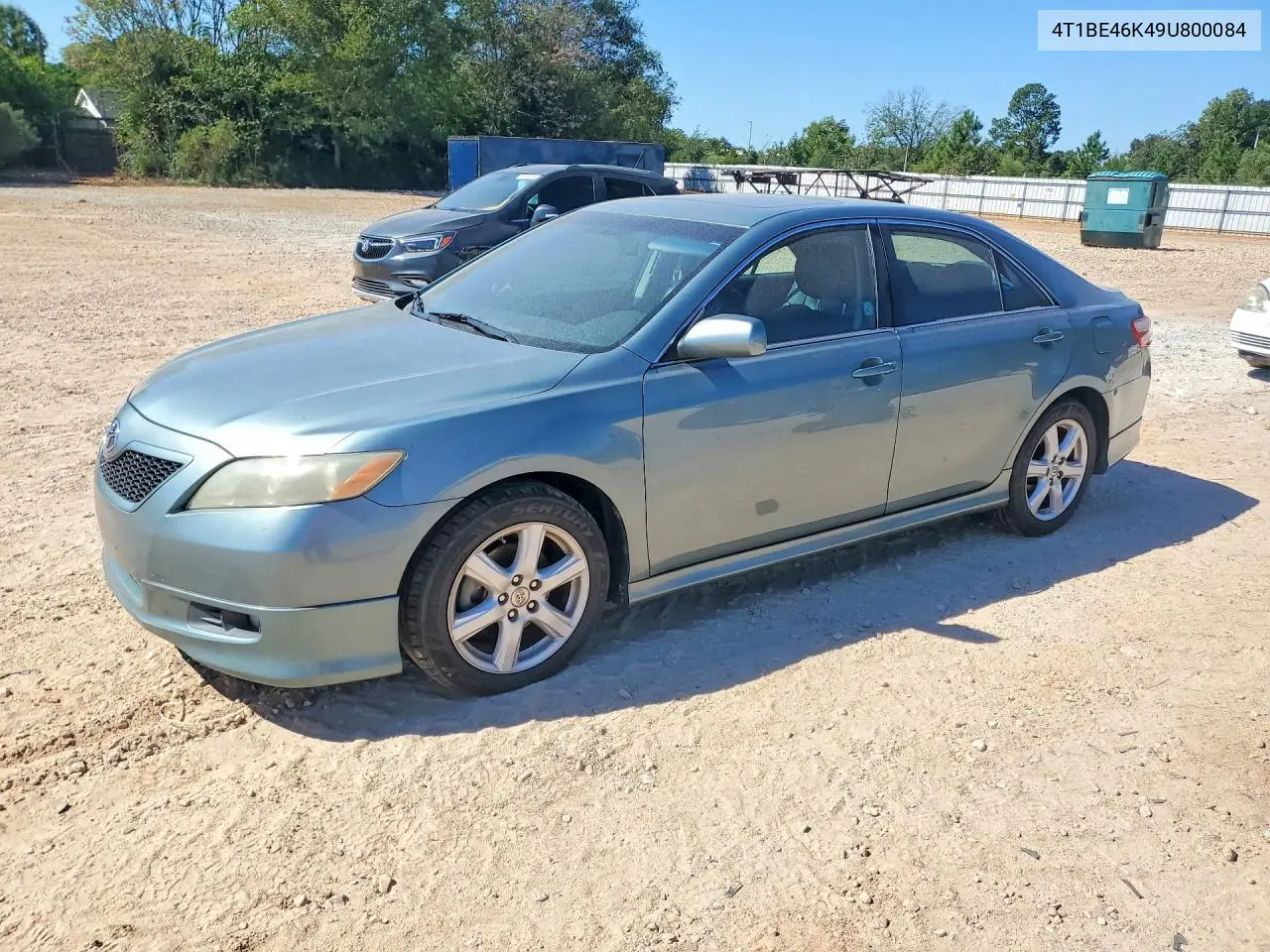 TOYOTA CAMRY 2009, VIN 4T1BE46K49U800084