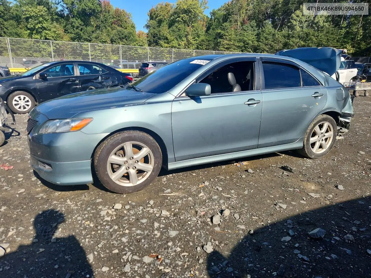 TOYOTA CAMRY 2009, VIN 4T1BK46K89U594650