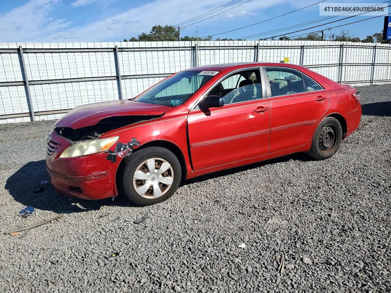 TOYOTA CAMRY 2009, VIN 4T1BE46K49U385686